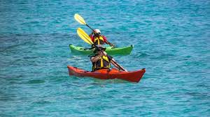 Kayaking while boating