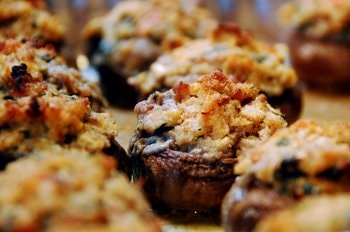 Stuffed mushrooms for boat party