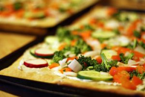 Veggie Pizza for boat party