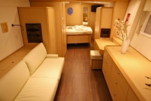Nova catamaran guest room
