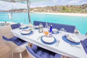 Orion Catamaran exterior table