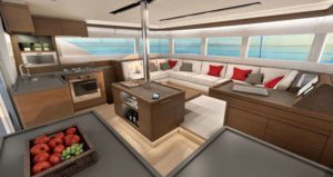 Lagoon 50 Living Room