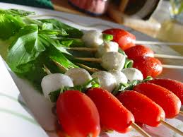 Mini Caprese Skewers boating snack