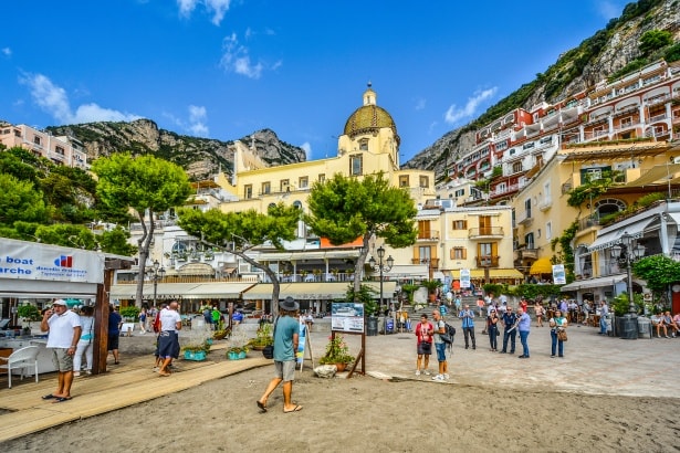 Positano Italy on a private yacht charter