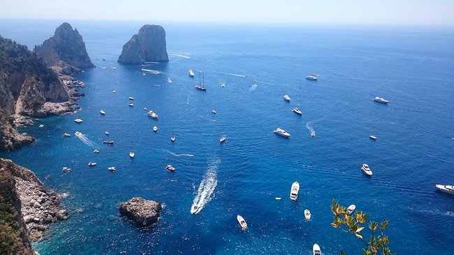 Capri tour by boat from Sorrentto or Naples