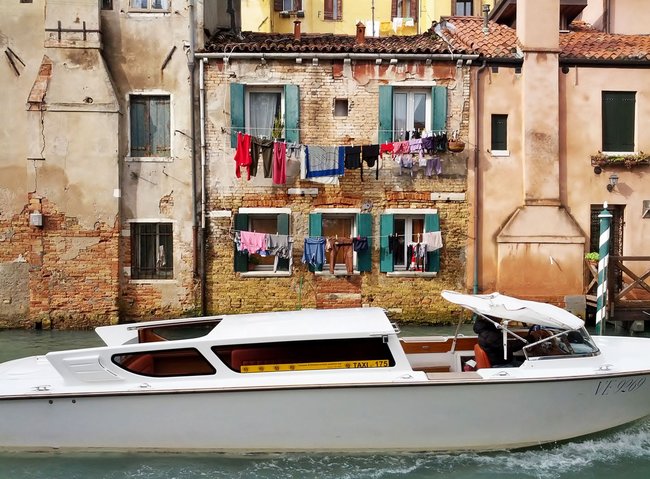 Water Taxi transportation in Venice