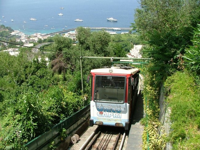 Get around Capri by Funicular