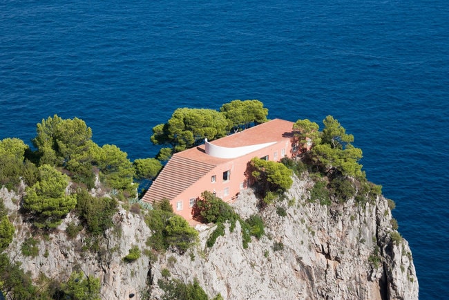 Capri boat ride Villa malaparte