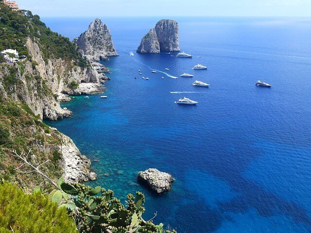 Capri Island in Italy