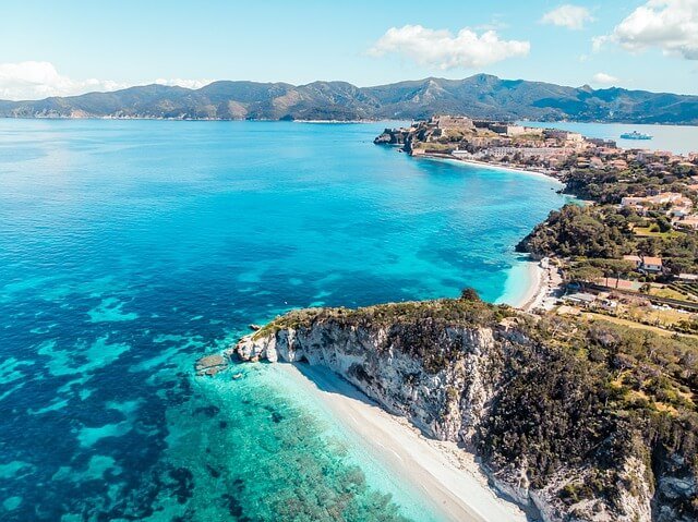Elba island in Italy