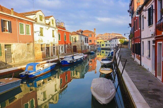 Murano island in Italy