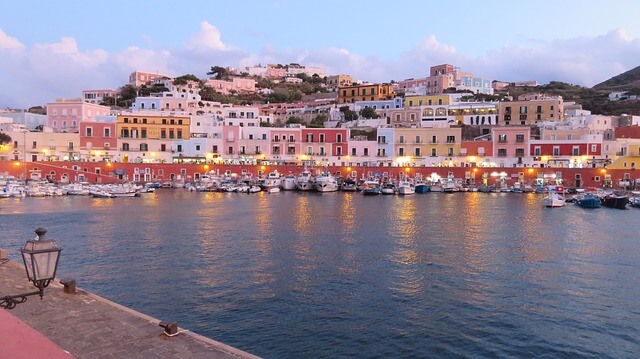 Ponza island in Italy