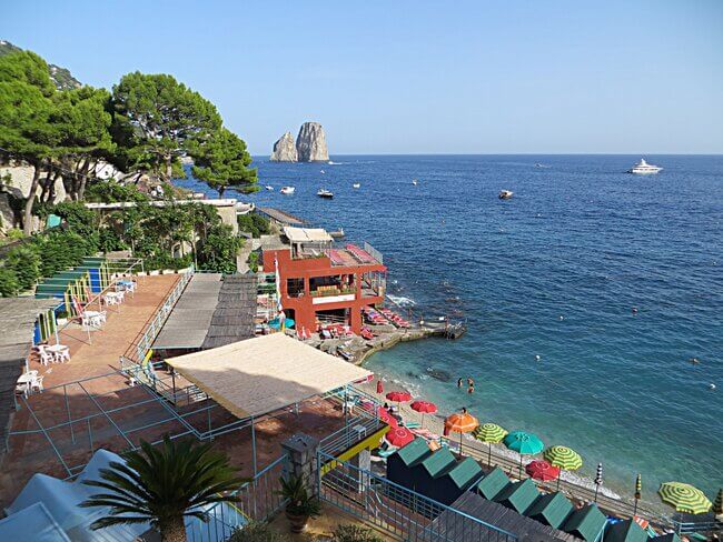 Marina Piccola Beach Capri Italy