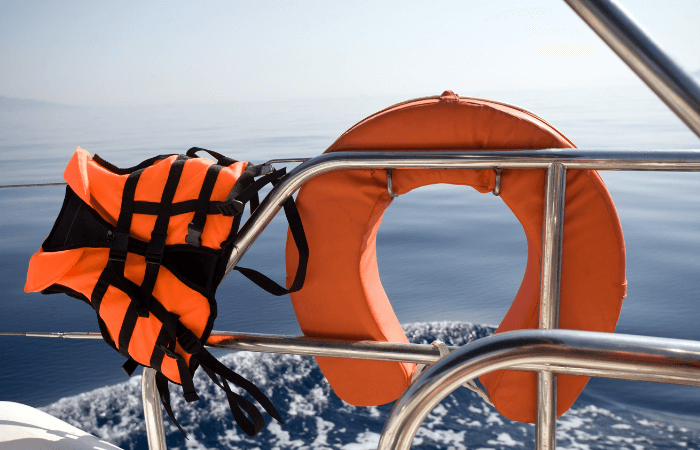 Life jackets to have on a boat