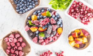 Frozen fruits food for boating