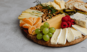 Cheese board food for boating