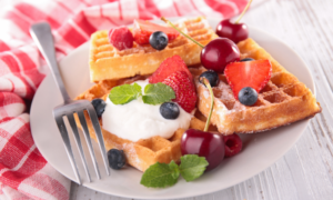 Waffle food for boating
