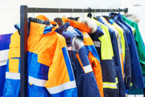 Foul weather gear to wear on a boat ride