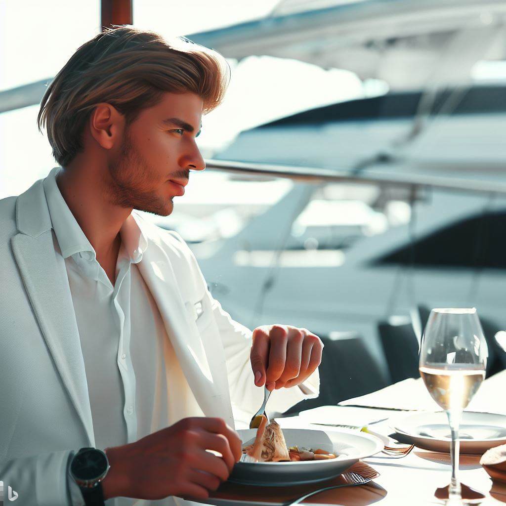 Men dressing code at yacht club for lunch