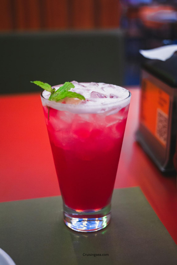 Shirley Temple non alcohol boat drink
