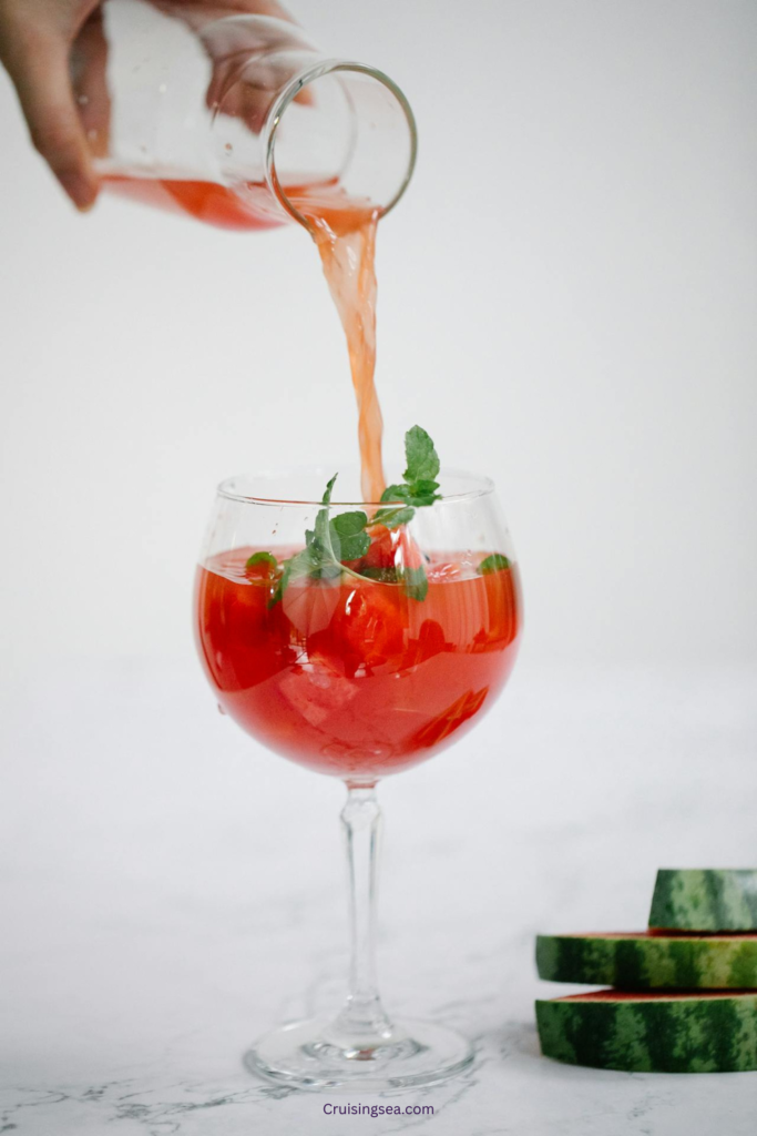 Watermelon Agua Fresca non alcohol boat drink