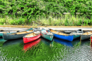 Canoe type of small boat