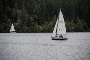 Sailboat type of small boat )